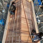 鳥居本撮影所　島原大門工事